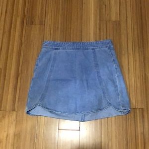 Jean mini skirt